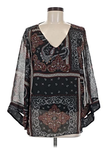 JM Collection 3/4 Sleeve Blouse (view 1)