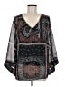 JM Collection 100% Polyester Black 3/4 Sleeve Blouse Size M - photo 1