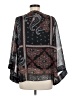 JM Collection 100% Polyester Black 3/4 Sleeve Blouse Size M - photo 2