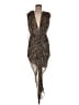 Veronica Beard Animal Print Brown Cocktail Dress Size 6 - photo 1
