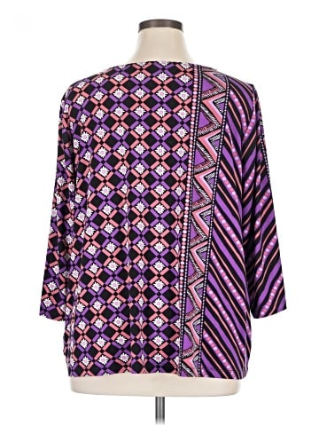 Bob Mackie 3/4 Sleeve Blouse (view 2)