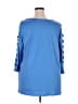 Roaman's Blue 3/4 Sleeve Top Size 22 (1X) - photo 2