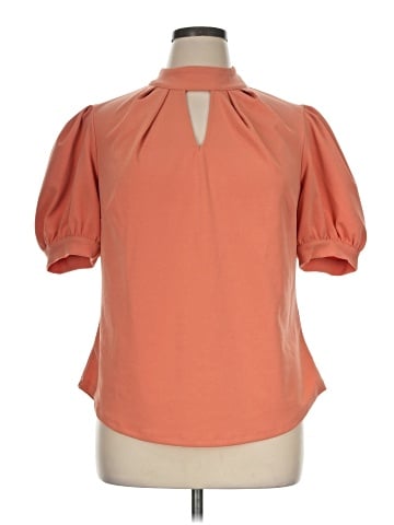 7th Avenue Design Studio New York & Company Short Sleeve Blouse (view 1)