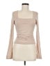 Francesca's Tan Long Sleeve Top Size M - photo 1
