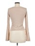 Francesca's Tan Long Sleeve Top Size M - photo 2