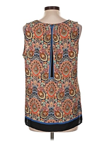 Rose + Olive Sleeveless Blouse (view 2)
