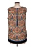 Rose + Olive 100% Polyester Blue Sleeveless Blouse Size L - photo 2