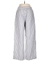 Lioness Stripes Silver Casual Pants Size S - photo 2