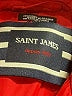 Saint James 100% Polyamide Argyle Red Jacket Size 6 - photo 6