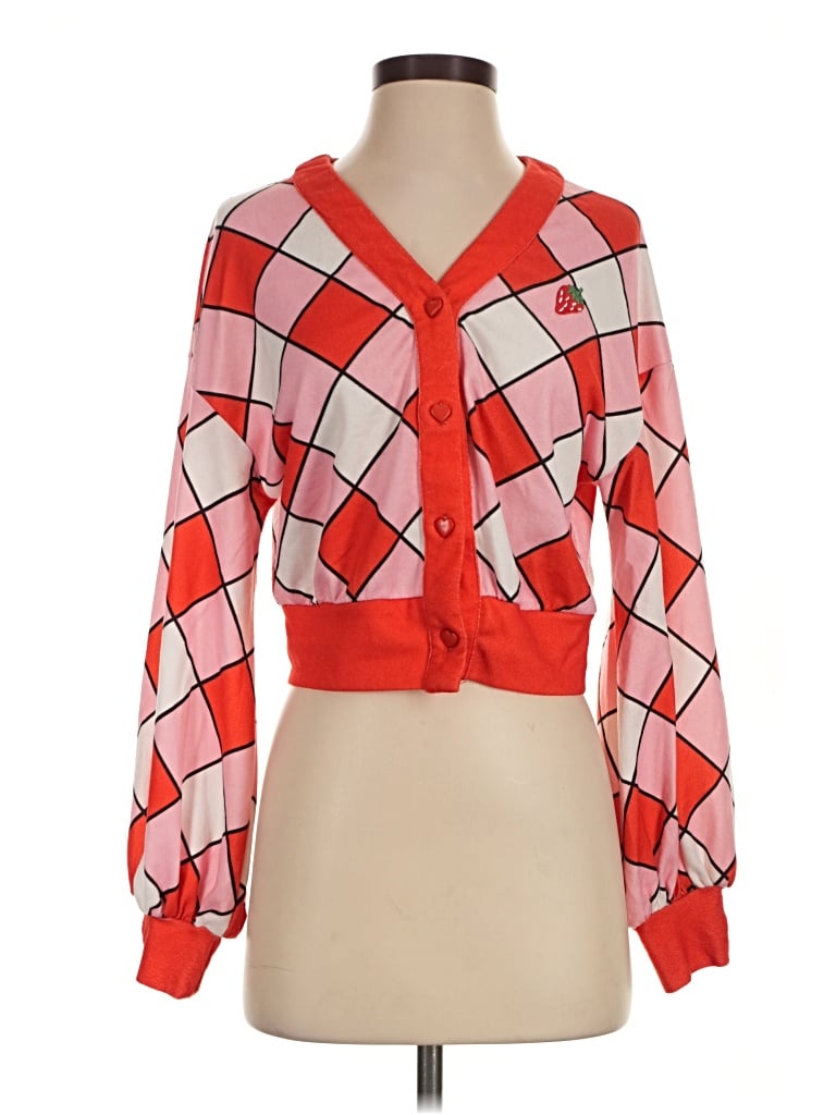 Pre-owned Shein Cardigan Sweater In Red