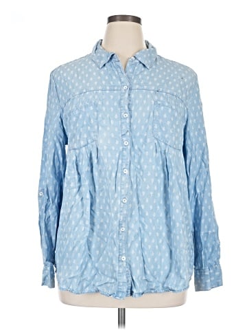 Style&Co Long Sleeve Button-Down Shirt (view 1)
