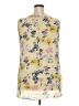Rose + Olive 100% Polyester Yellow Sleeveless Blouse Size 2X - photo 2