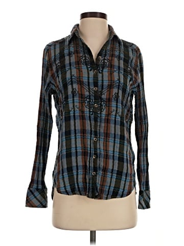 Free People Long Sleeve Button-Down Shirt (view 1)