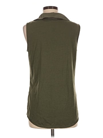 Notations Sleeveless Button-Down Shirt (view 2)