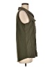 Notations Green Sleeveless Button-Down Shirt Size M - photo 4