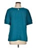 Blooming Jelly Teal Short Sleeve Blouse Size L - photo 1