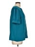 Blooming Jelly Teal Short Sleeve Blouse Size L - photo 4
