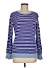 Talbots Stripes Purple Blue Pullover Sweater Size M - photo 1