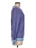 Talbots Stripes Purple Blue Pullover Sweater Size M - photo 4