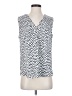 Ann Taylor 100% Polyester Polka Dots White Sleeveless Blouse Size S - photo 1