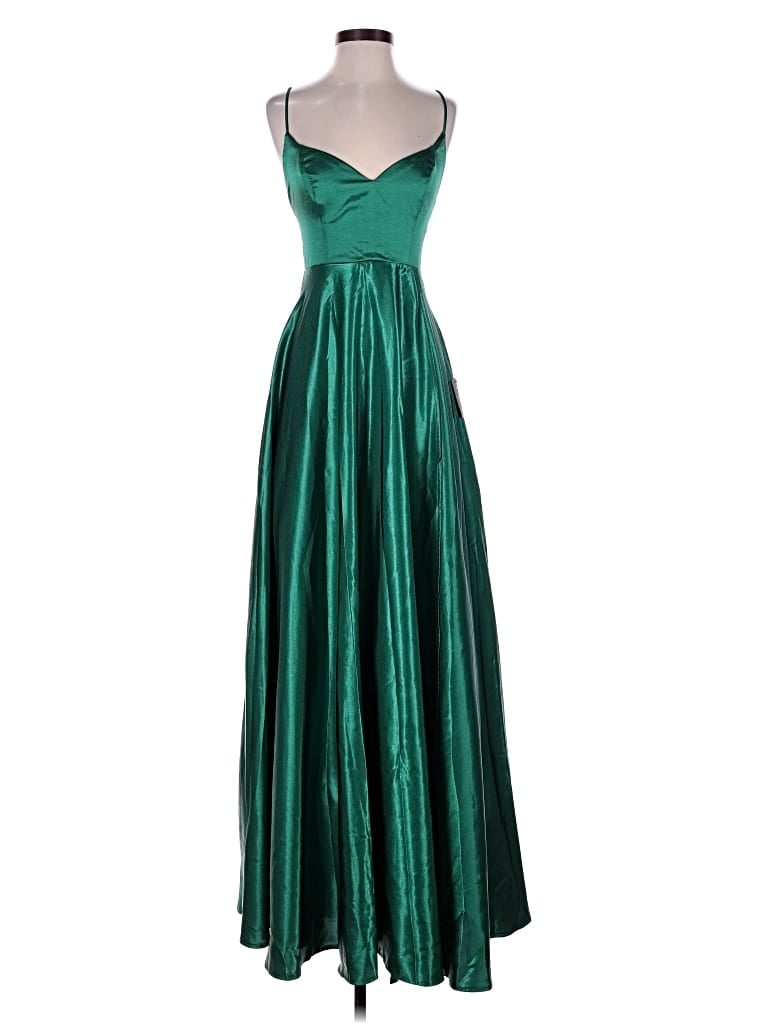 Pre-owned Lulus Cocktail Dress In Green