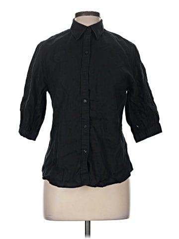 Lauren by Ralph Lauren 3/4 Sleeve Button-Down Shirt (view 1)