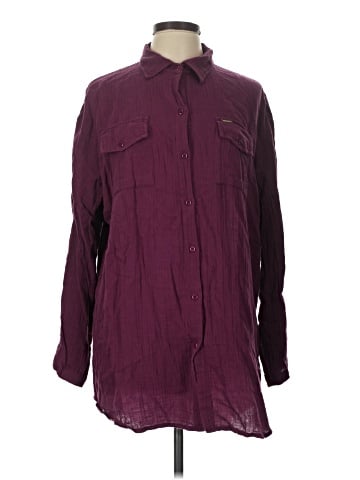 Melissa Odabash Long Sleeve Button-Down Shirt (view 1)