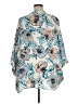 Everly 100% Polyester Floral Blue Blazer Size XL - photo 2