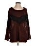 Moon River Chevron-herringbone Brown Pullover Sweater Size S - photo 1