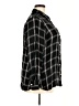 Old Navy 100% Rayon Plaid Black Long Sleeve Button-Down Shirt Size XXL - photo 4