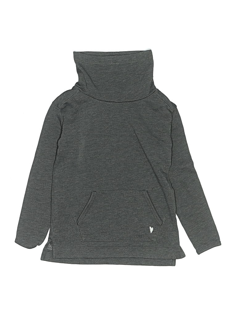Pre-owned Crewcuts Kids' Turtleneck Sweater In Gray