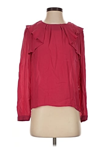 Corey Lynn Calter Long Sleeve Silk Top (view 1)