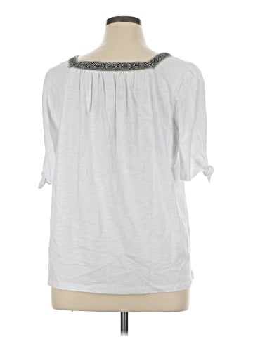 Susan Graver 3/4 Sleeve Blouse (view 2)