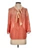 Tibi Orange 3/4 Sleeve Blouse Size 0 - photo 1