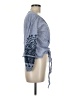 Zara Basic Blue 3/4 Sleeve Blouse Size M - photo 4