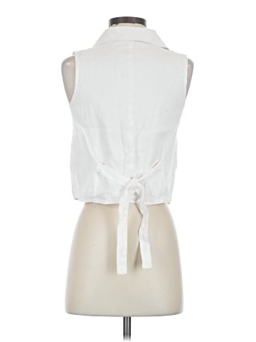 H By Halston Sleeveless Button-Down Shirt (view 2)