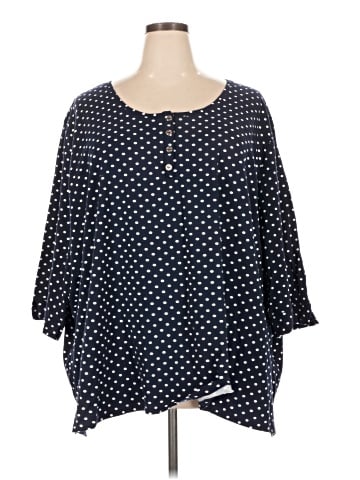 Liz & Me 3/4 Sleeve Blouse (view 1)