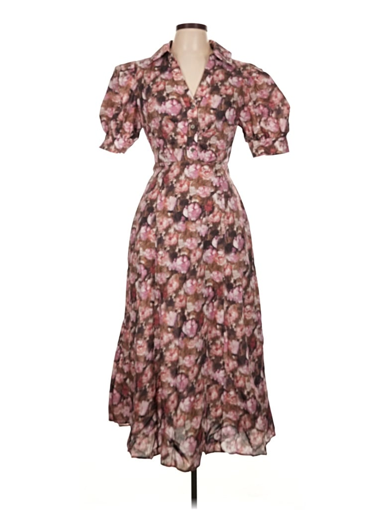 Pre-owned Entro Cocktail Dress In Brown