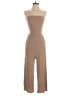 Love Tree Solid Brown Jumpsuit Size S - photo 1