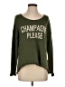 Miracle 100% Polyester Green Pullover Sweater Size S - photo 1