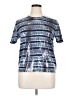 MICHAEL Michael Kors 100% Polyester Blue Short Sleeve Top Size XL - photo 1