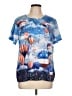 Gloria Vanderbilt Blue Short Sleeve Top Size L - photo 1