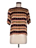 Peter Nygard 100% Polyester Orange Short Sleeve Top Size M (estimated) - photo 1