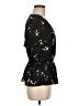Eclair Black Short Sleeve Blouse Size M - photo 4