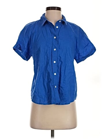 J.Crew Factory Store Short Sleeve Button-Down Shirt (view 1)