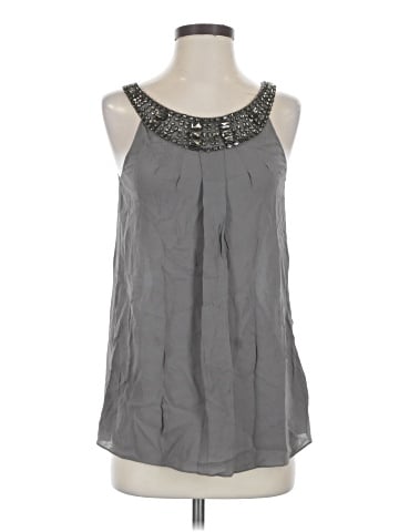 Massimo Dutti Sleeveless Silk Top (view 1)