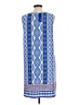 Apt. 9 Print Blue Casual Dress Size L - photo 2