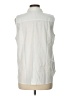 Chico's Tropical Blue Sleeveless Button-Down Shirt Size Lg (2) - photo 2