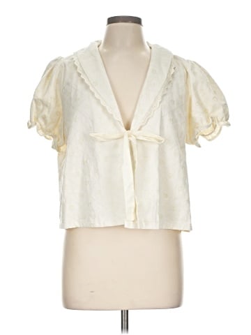 Caroline Constas Short Sleeve Blouse (view 1)