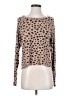 LNA Animal Print Tan Pullover Sweater Size S - photo 1